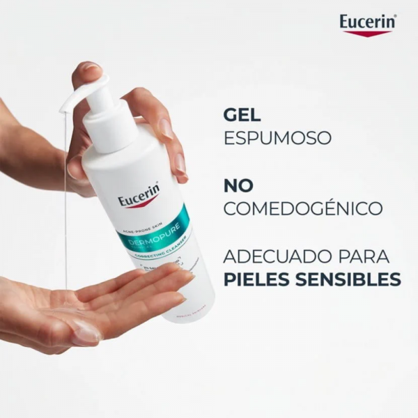 DermoPure Clinical Gel Limpiador Corrector, 400 ml. - Eucerin