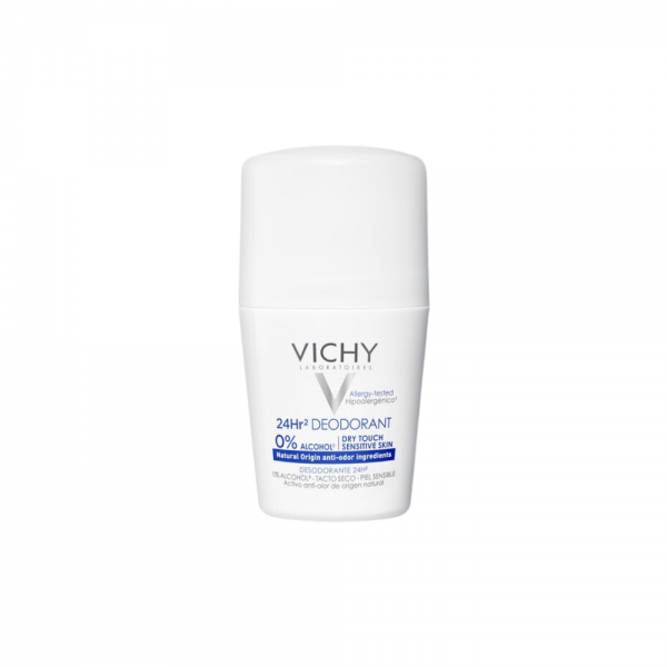 Desodorante Roll-on Tacto Seco 24 Horas, 50 ml.- Vichy