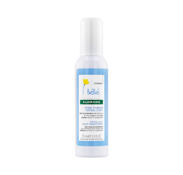 Spray para Cambio de Pañal Eryteal 3 en 1, 75 ml. - Klorane 