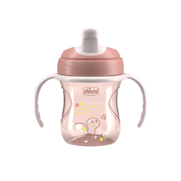 Vaso de Entrenamiento Rosa 6 meses+, 200 ml.- Chicco