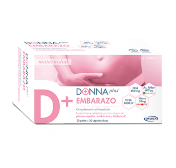 Donnaplus Embarazo, 30 Caps + 30 Perlas. - Ordesa