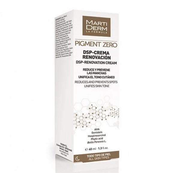 Pigment Zero DSP-Crema Renovación, 40 ml. - Martiderm