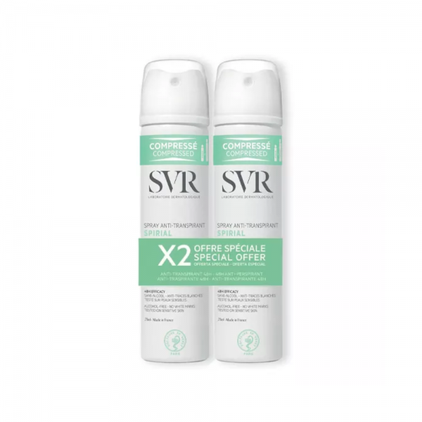 Duo Spirial Desodorante Spray, 75 ml + 75 ml. - SVR