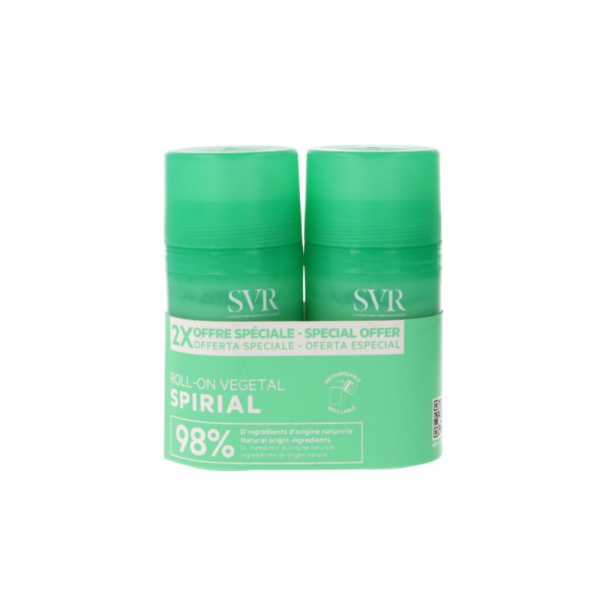 Duo Spirial Roll-on Vegetal Desodorante 24 h. 50 ml + 50 ml. - SVR