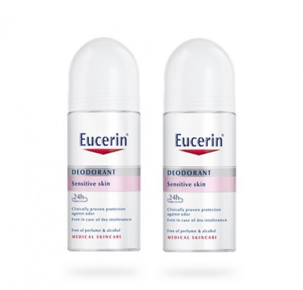 Desodorante Piel Sensible Roll-On 24h, 50 ml. + 50 ml. con 50% de Descuento! - Eucerin