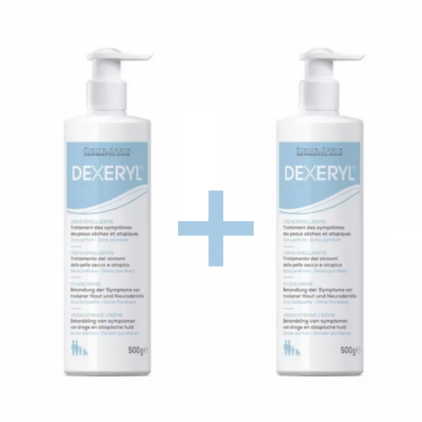 Duplo: Dexeryl Crema Protección Cutánea, 500 ml. + 500 ml. - Dexeryl