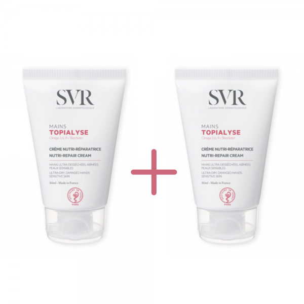 Duplo Topialyse Crema de Manos Nutri-reparadora, 50 ml. + 50 ml. - SVR