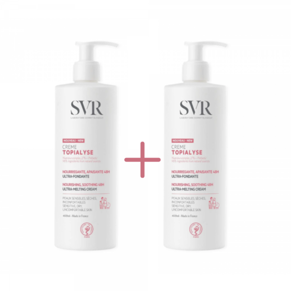 Duplo Topialyse Crema Emoliente, 400 ml. + 400 ml. - SVR