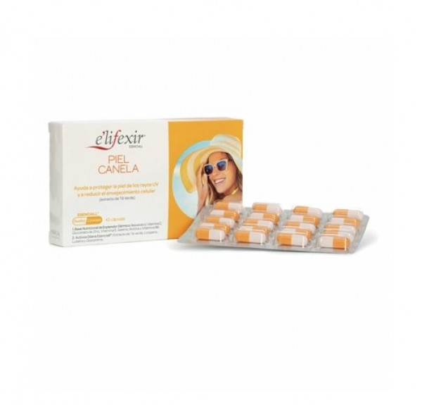 Elifexir Esenciall Piel de Canela, 40 Cápsulas. - Phergal