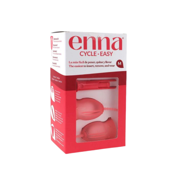 Enna Easy Cup "M" x 2 + Vaso Higienizador + Aplicador. -  Exeltis