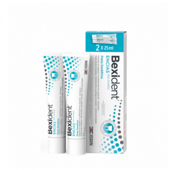 Bexident Encías Uso Diario Pasta Dentífrica, 2 x 25 ml. - Isdin