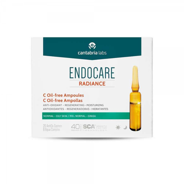 Endocare Radiance C Oil-free Ampollas, 30 x 2 ml. - Cantabria Labs