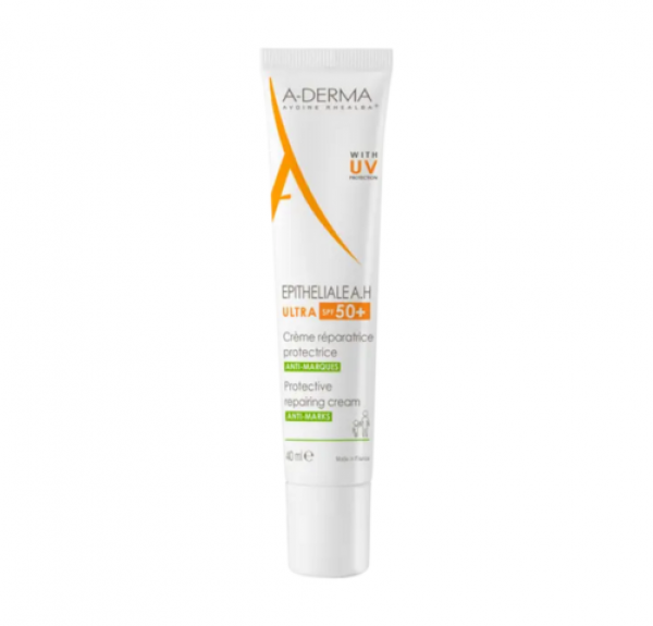 Epitheliale A.H Ultra SPF50+ Crema Reparadora y Protectora Anti-Marcas, 40 ml. - A-Derma