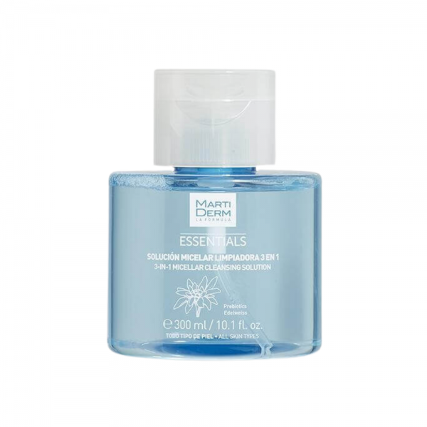 Essentials Solucion Micelar Limpiadora 3 en 1, 300 ml.- Martiderm