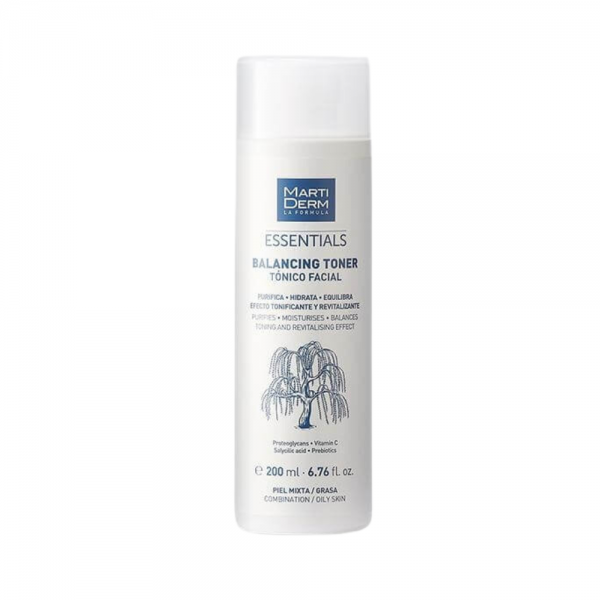 Essentials Balancing Toner Piel Mixta Grasa, 200 ml. - Martiderm