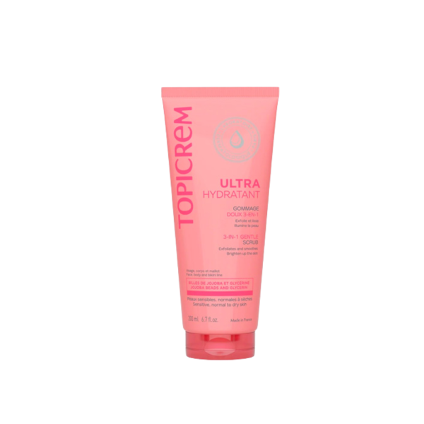 Exfoliante Suave Ultra-hidratante 3 en 1 200 ml- Topicrem