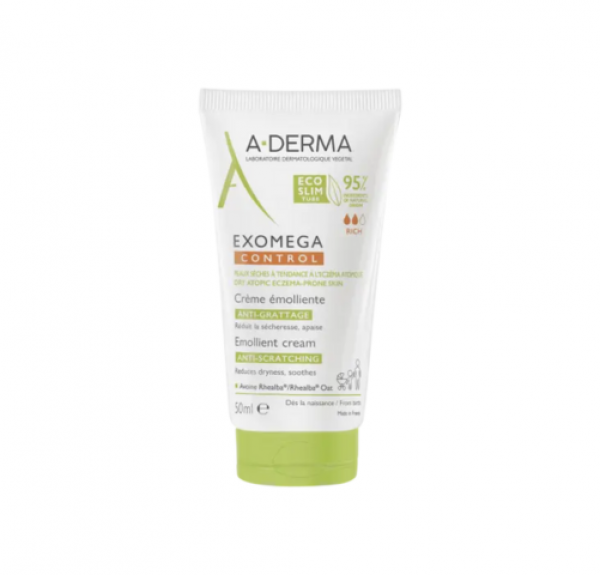 Exomega Control Crema Emoliente Antiirritación, 50 ml. - A-derma