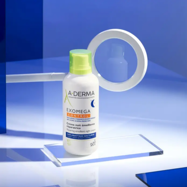 Exomega Control Crema de Noche Reparadora, 400 ml.- A-Derma