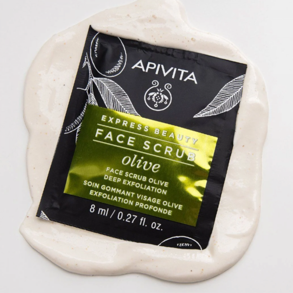 Express Beauty Mascarilla Facial Exfoliante Intensiva a la Oliva, 2 x 8 ml. - Apivita