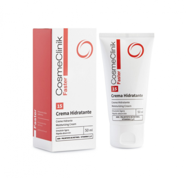 Faster 15 Crema Hidratante, 50 ml. - Cosmeclinik