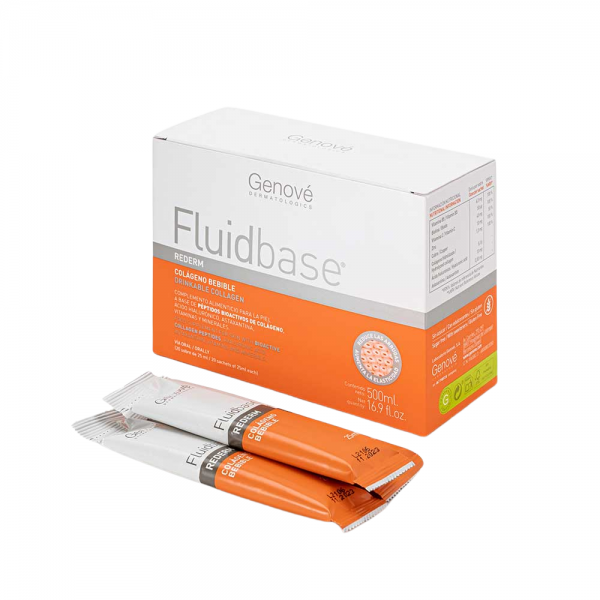 Fluidbase® Rederm Coágeno Bebible, 20 Sobres x 25 ml. - Genové