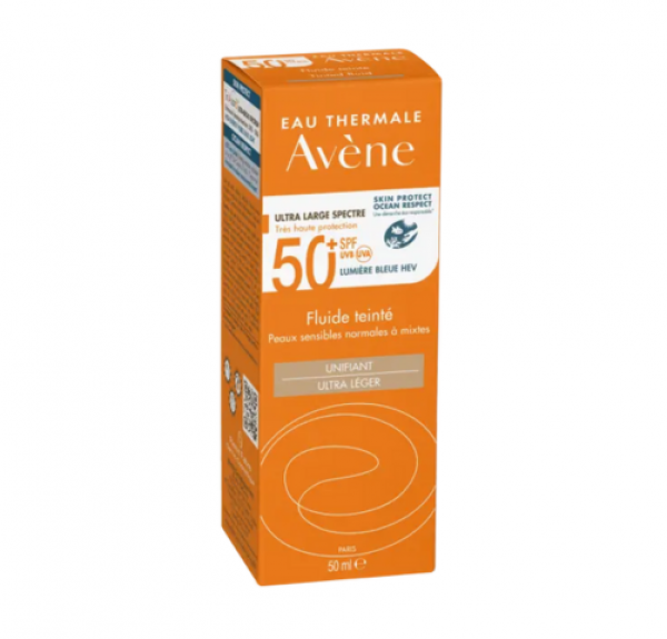 Fluido SPF 50+ Con Color, 50 ml. - Avene