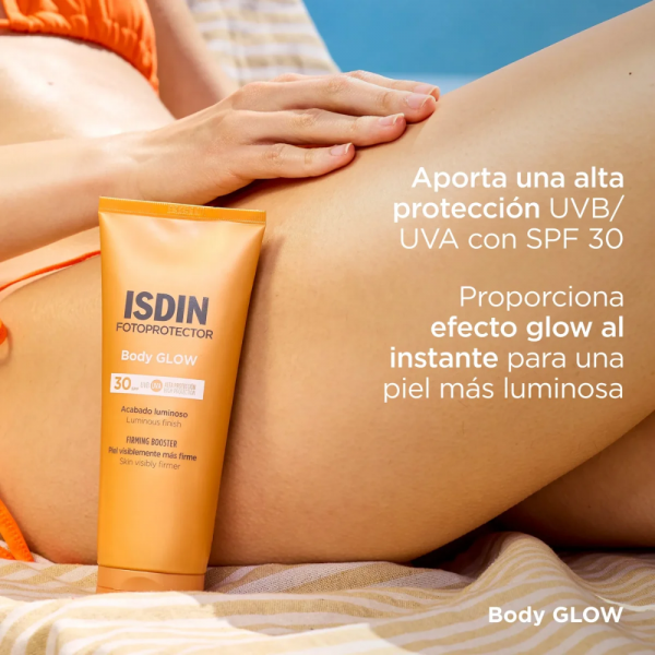 Fotoprotector Body Glow SPF 30, 200 ml. - Isdin