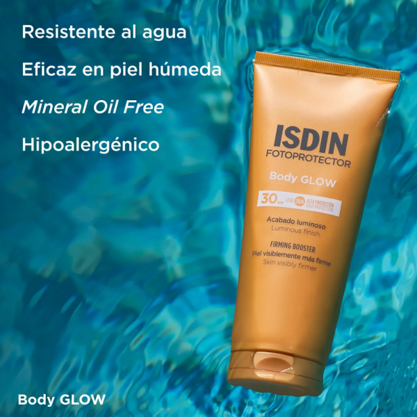 Fotoprotector Body Glow SPF 30, 200 ml. - Isdin