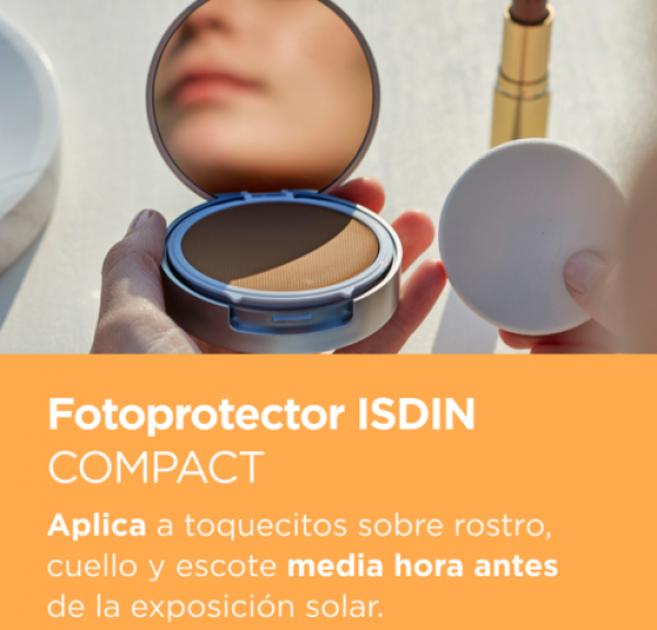Fotoprotector Compact Bronce SPF50+, 10 g.- Isdin
