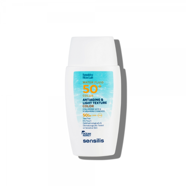 Fotoprotector Water Fluid 50+ Color, 40 ml. - Sensilis