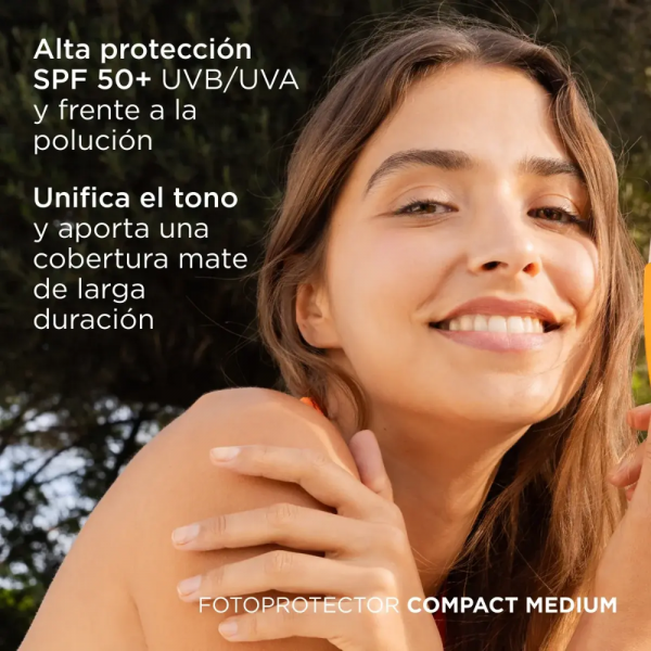 Fotoprotector Compact Bronce SPF50+, 10 g.- Isdin