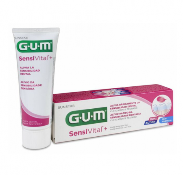 G.U.M Sensi Vital®+ Pasta De Dientes, 75 ml. - Sunstar