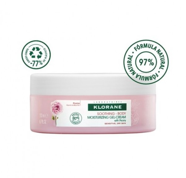 Gel-Crema Hidratante a la Peonía, 200 ml.- Klorane