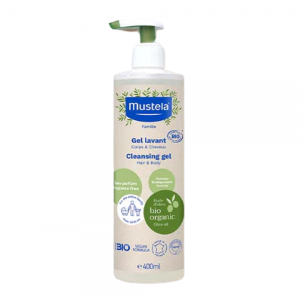 Gel Champú, Certificado BIO, 400ml. - Mustela