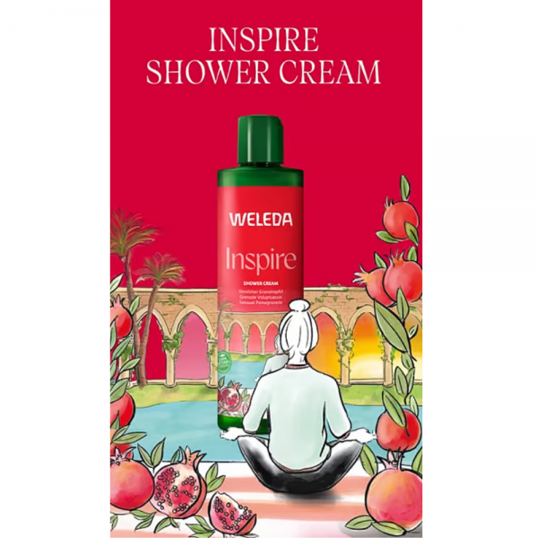 Gel de Ducha Inspire Cremosos Granada, 400 ml. - Weleda