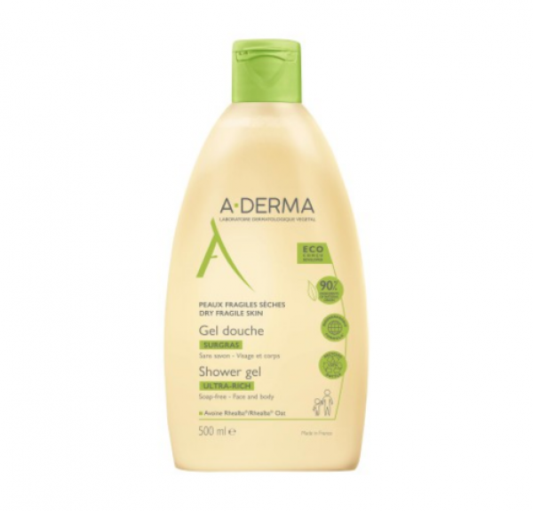 Gel de Ducha Sobregraso, 500 ml. - A-Derma
