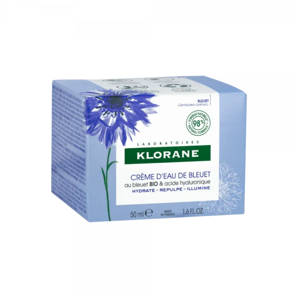 Gel-Crema al Agua de Aciano BIO y Ácido Hialurónico, 50ml. - Klorane