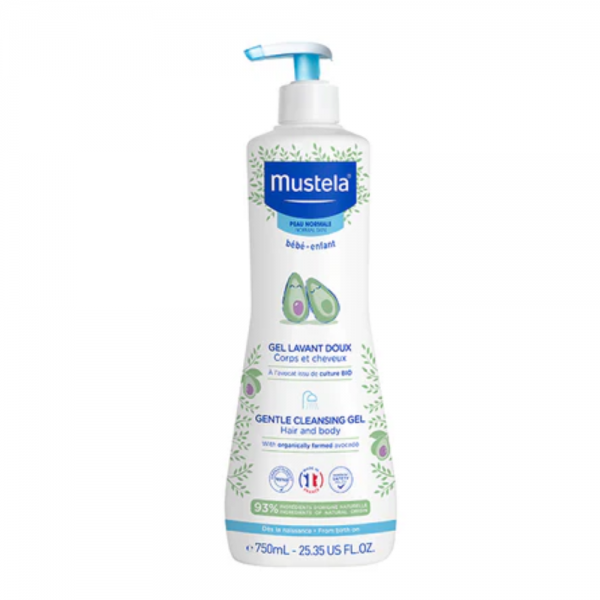 Gel de Baño Suave con Aguacate Bio, 700 ml. - Mustela