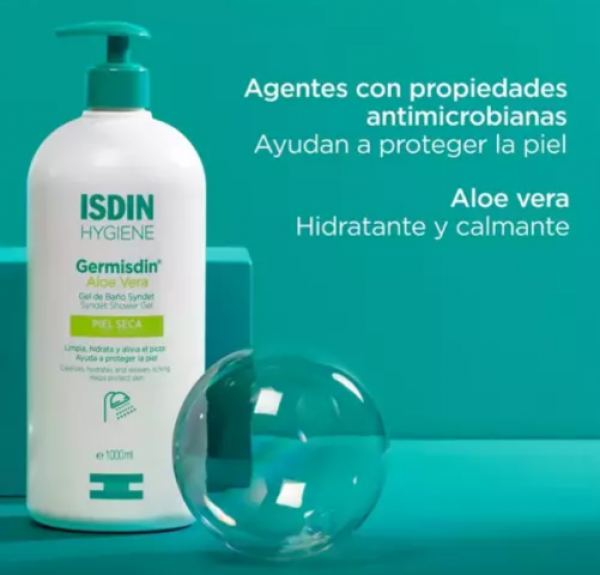 Germisdin Aloe Vera Gel de Baño, 1000 ml. - Isdin 