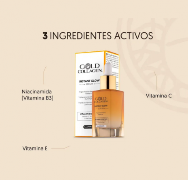 Gold Collagen Instant Glow Sérum, 30 ml. - Areafar
