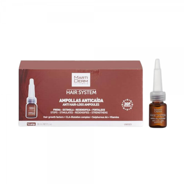 Hair System Ampollas Anticaída, 14 ud. - Martiderm