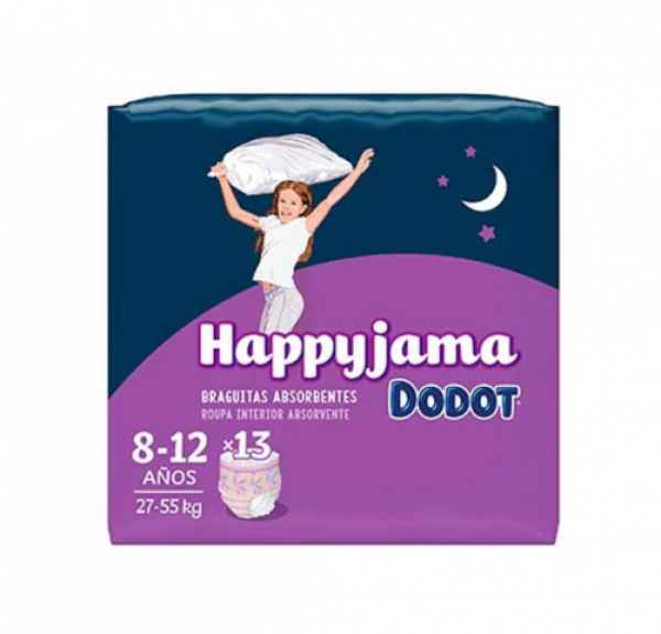 Pañal Infantil Niña Happyjama T8 27-55 kg, 13 ud. - Samforlab