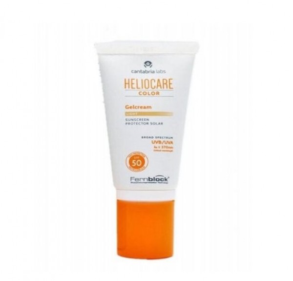 Heliocare SPF 50 Gel-Cream Color Light, 50 ml. - Cantabria Labs