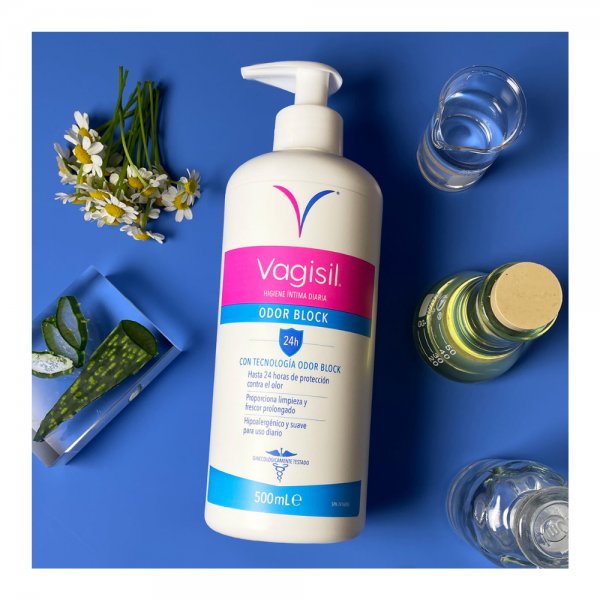Higiene Íntima Diaria Odor Block, 24 h. 500 ml. - Vagisil