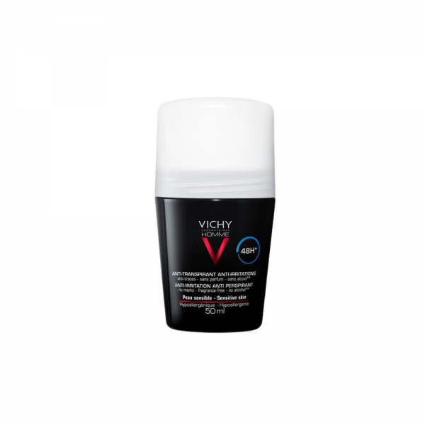 Homme Desodorante Bola Pieles Sensibles 48 Horas, 50 ml. - Vichy