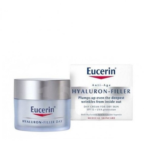 Hyaluron Filler Crema de Día para piel seca, 50 ml. - Eucerin