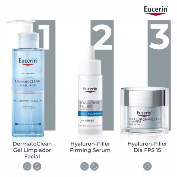 Hyaluron-Filler Crema de Día FPS15 Piel Seca, 50 ml. - Eucerin