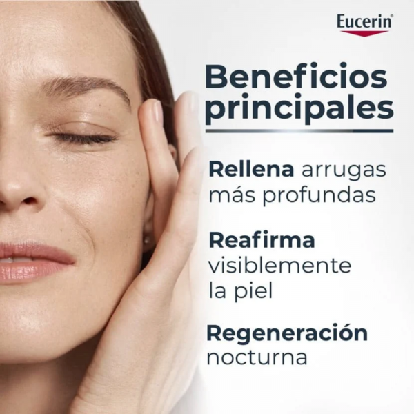 Hyaluron-Filler Crema de Noche Reafirmante, 50 ml. - Eucerin