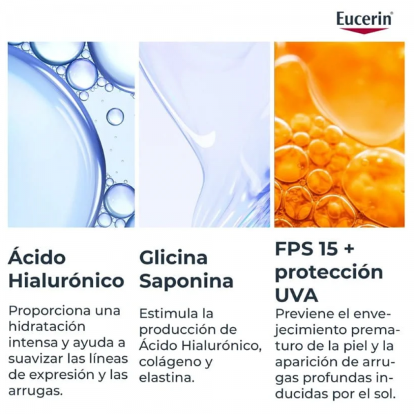 Hyaluron-Filler Crema de Día FPS15 Piel Normal y Mixta, 50 ml. - Eucerin