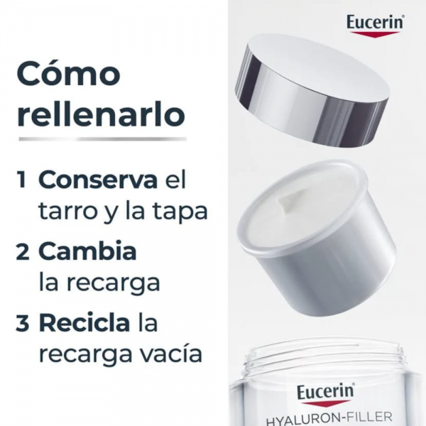 Hyaluron-Filler Recarga Crema de Día FPS15 Piel Seca, 50 ml. - Eucerin